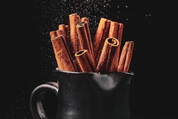 jug of cinnamon sticks