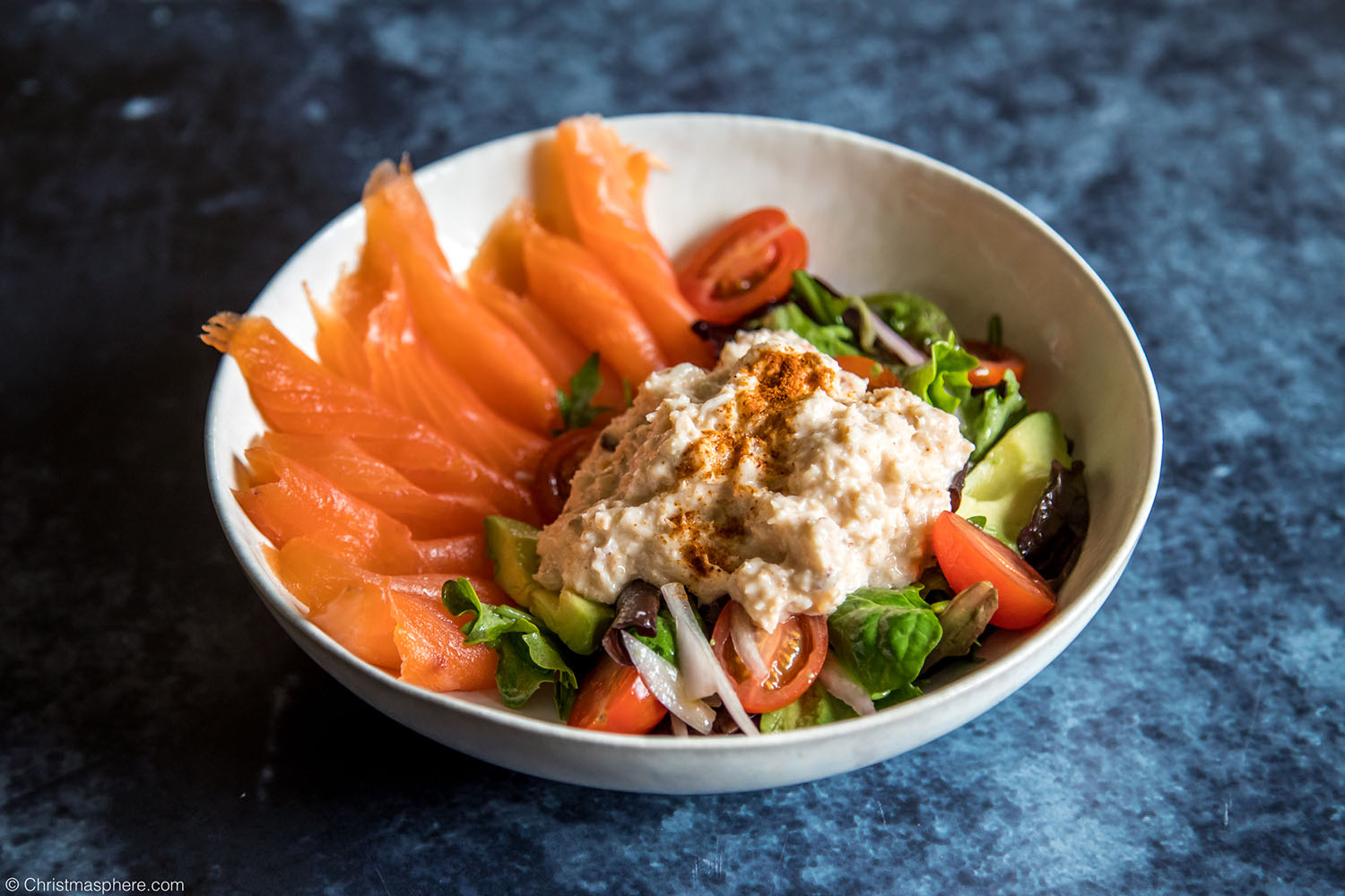 Smoked Salmon and Crabmeat Salad