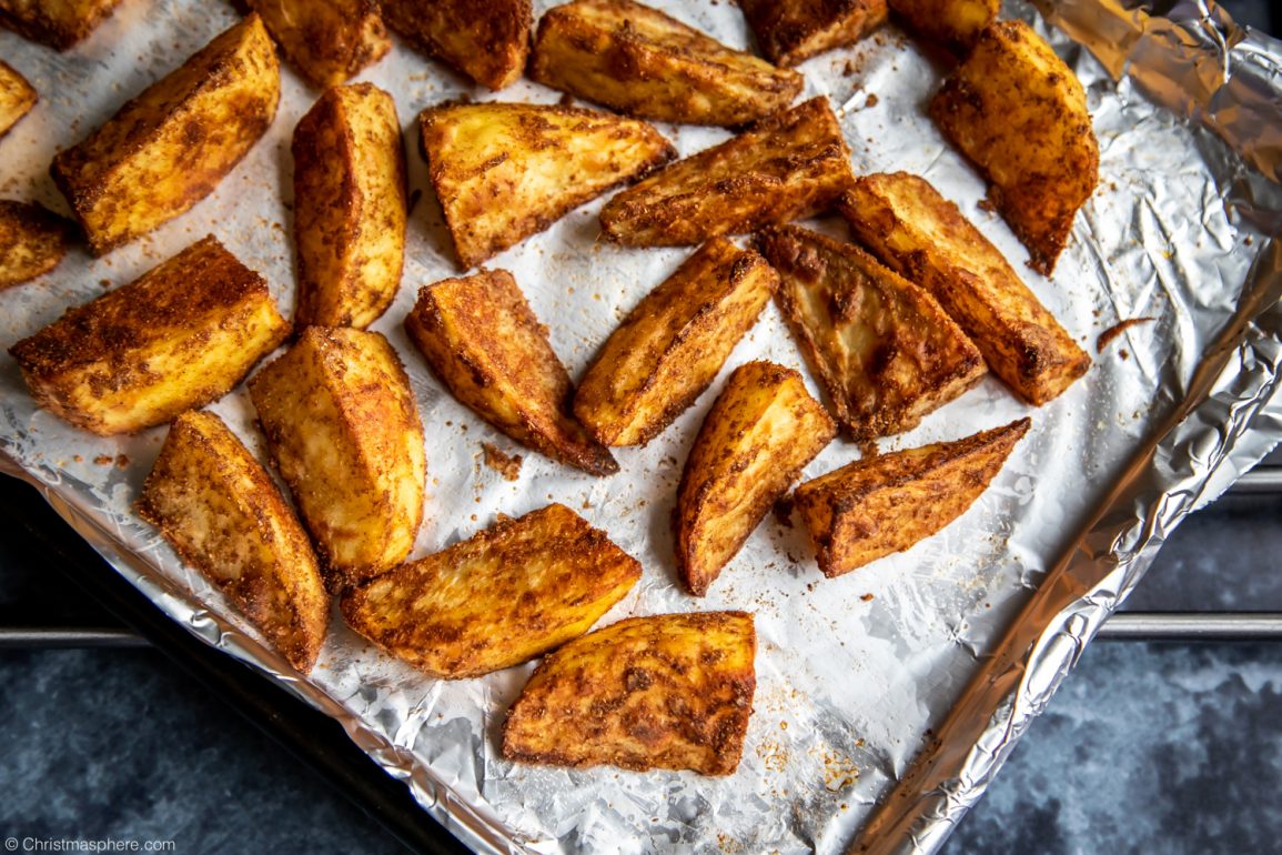 Spiced Potato Wedges Easy Homemade Seasoned Baked Wedges
