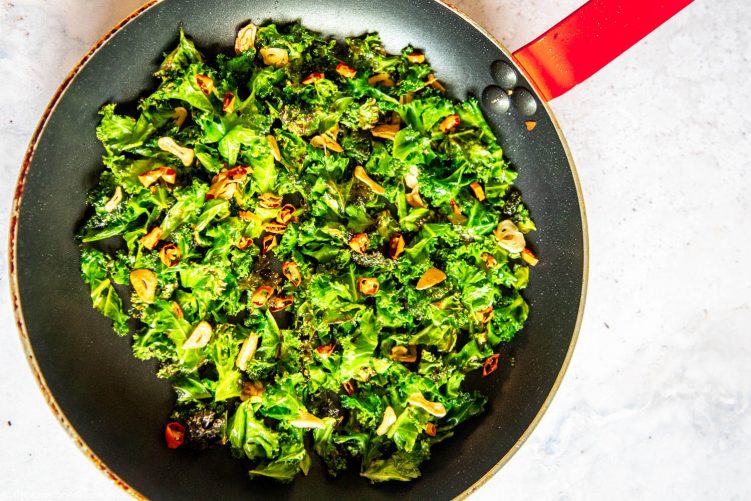 Garlic and Chilli Kale Super Simple Sauteéd Kale Recipe