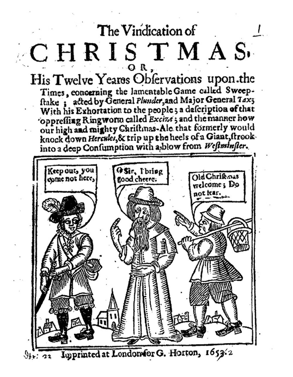 The Vindication of Christmas in 1652