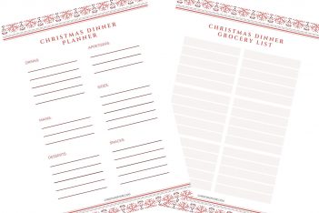 Christmas Dinner Planner
