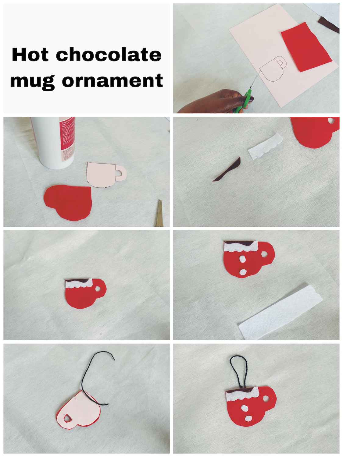 Hot Chocolate Christmas mug tutorial