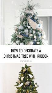how to decorate christmas tree with ribbon