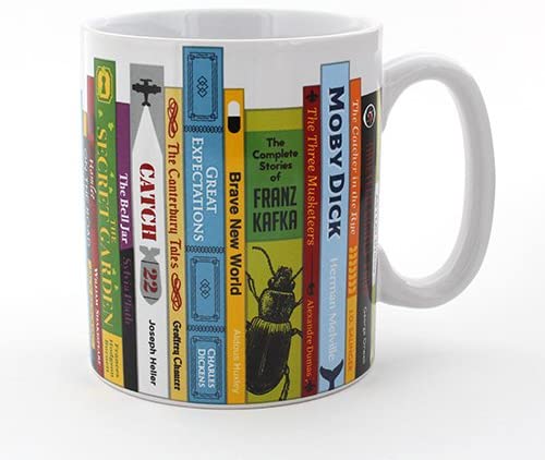 Book spine mug