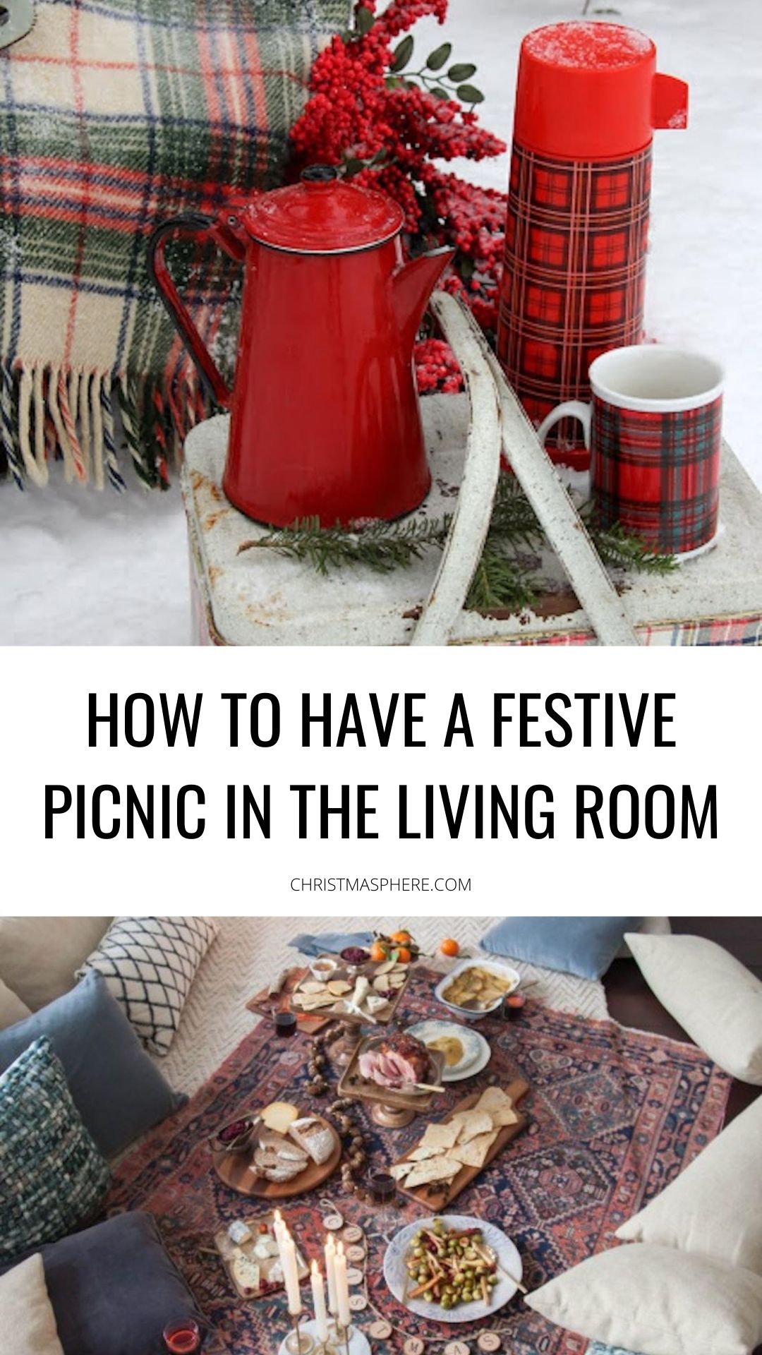 How to have a festive picnic in the living room