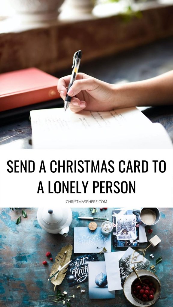 Send a Christmas card to a lonely person