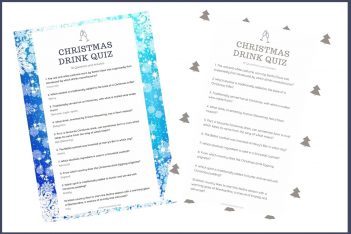 Christmas Drinks Quiz Fun