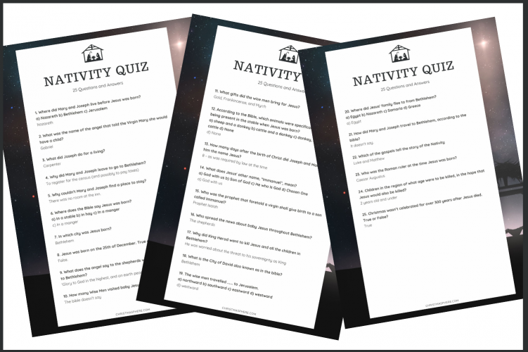 Nativity Quiz Fun