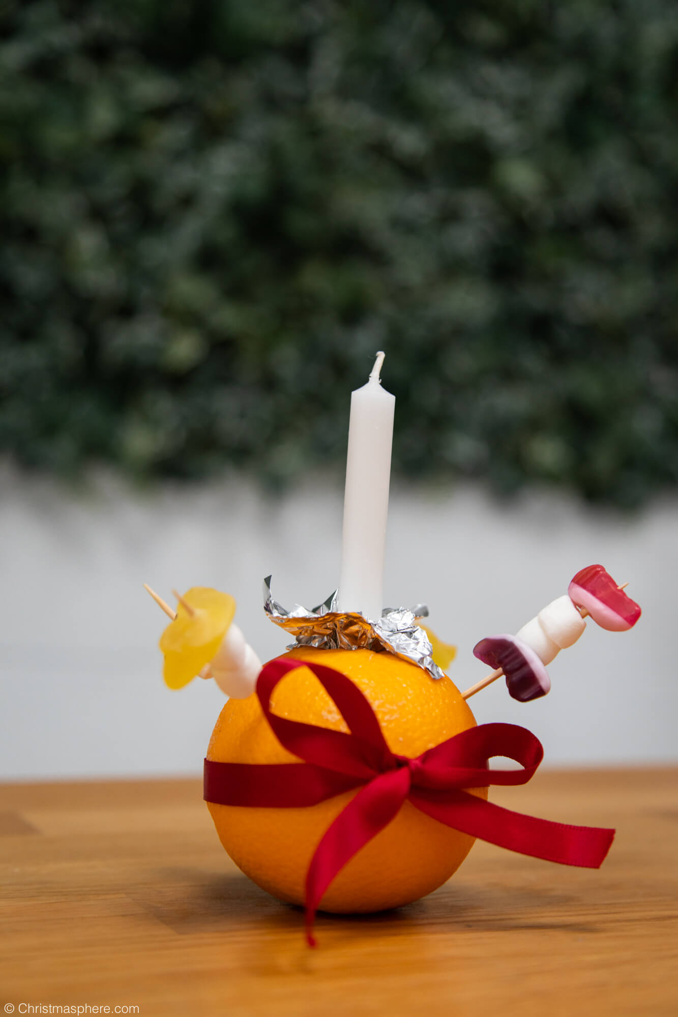 completed christingle craft 