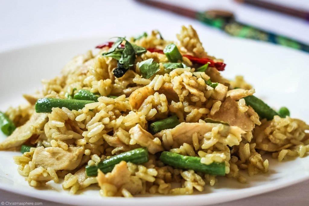 how to make thai green curry fried rice