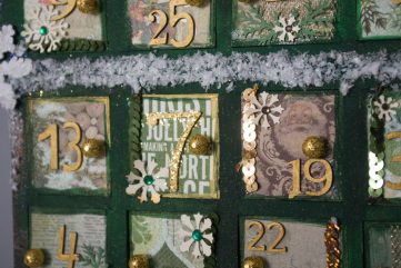 close up of advent calendar