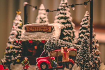 miniature christmas village